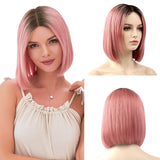 100% Remy Human Hair Lace Front Bob Wig