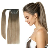 Drawstring Human Hair Ponytail Extension Brazilian Remy Hair Instant Volume Ponytail