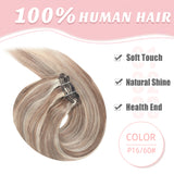 Vlasy 7pcs/set Clip in Extensions 100% Remy Human Hair  (#P16/60)