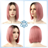 100% Remy Human Hair Lace Front Bob Wig