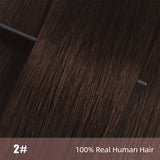 Vlasy 3pcs/set Clip in Extensions 100% Real Human Hair Darkest Blown (2#)