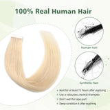 Vlasy 12-24inches Seamless Invisible Mini Tape In Hair Extension Human Hair 16Pcs