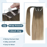 Drawstring Human Hair Ponytail Extension Brazilian Remy Hair Instant Volume Ponytail