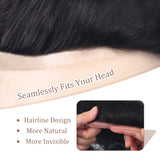 Vlasy Men Toupee Full Poly Thin Skin Injection Human Hair Piece Durable Hair Systems Unit Capillary Prosthesis(8X10", 1B#)