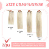 Vlasy 7pcs/set Clip in Extensions 100% Remy Human Hair Grey (#Grey4)