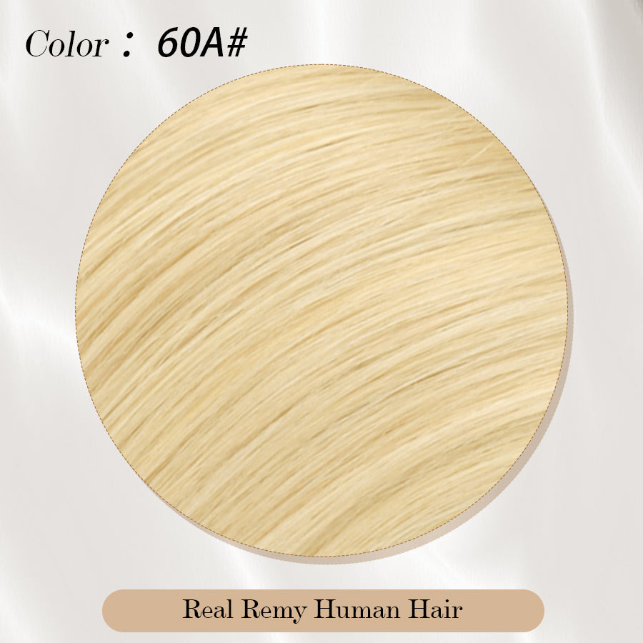 Vlasy Seamless Invisible Mini Tape In Hair Extension Human Hair 16Pcs Light Blond(60A#)