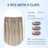 Clip In Hair Extensions 3Pcs/Set