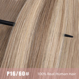Vlasy 7pcs/set Clip in Extensions 100% Remy Human Hair  (#P16/60)