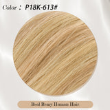 Vlasy Seamless Invisible Mini Tape In Hair Extension Human Hair 16Pcs Dark Blonde + Light Golden Blonde(P18K/613#)