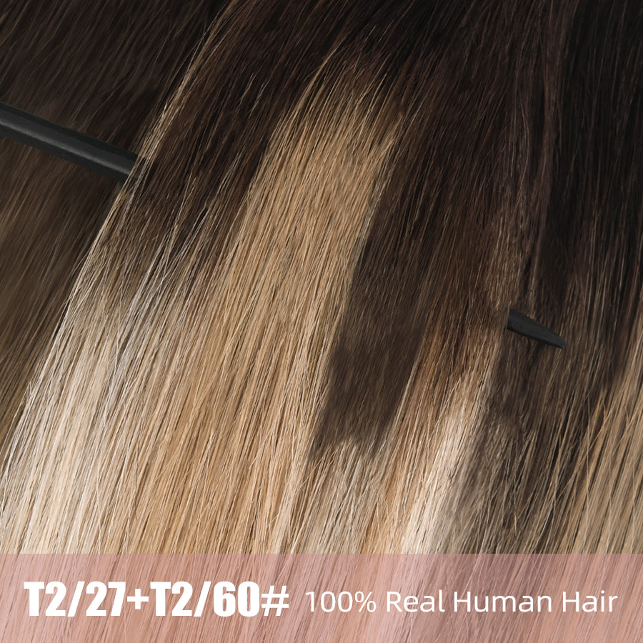 Vlasy 7 Pcs Clip In Hair Extensions Straight Hair Wig Extensions For Women 12-16 Inch
